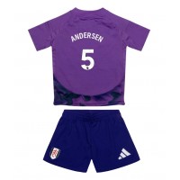 Camiseta Fulham Joachim Andersen #5 Tercera Equipación Replica 2024-25 para niños mangas cortas (+ Pantalones cortos)